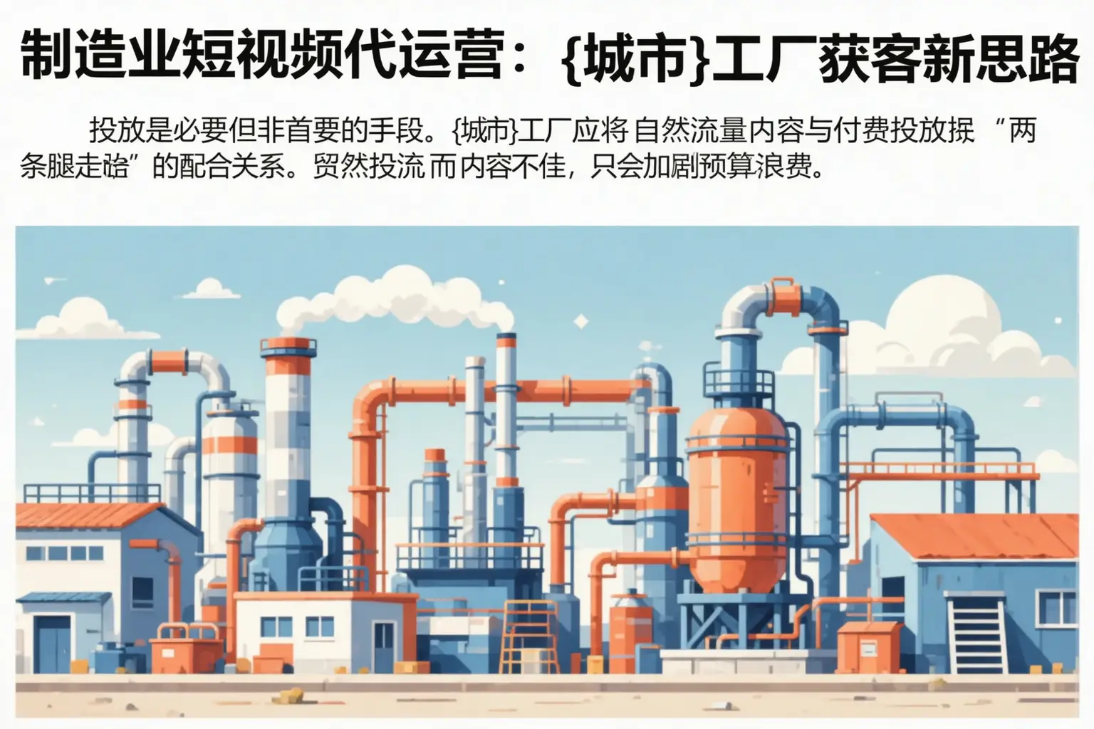 制造业短视频代运营：五华工厂获客新思路